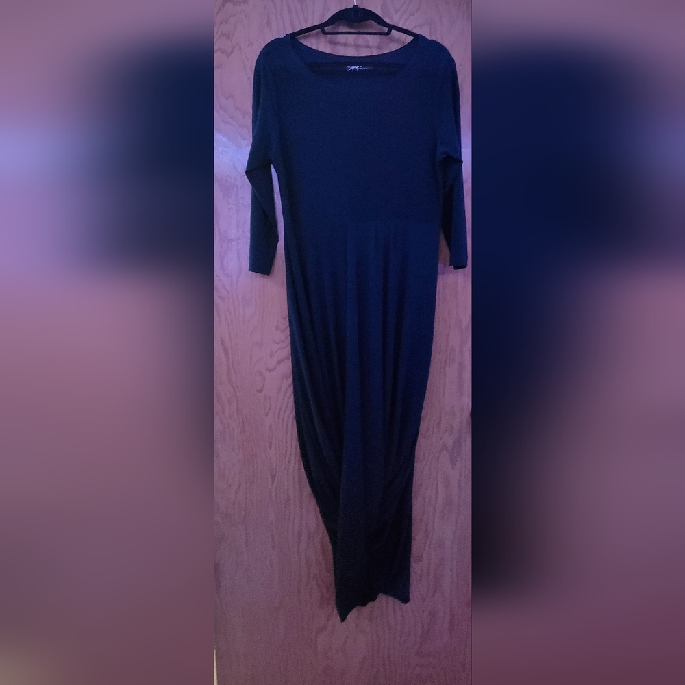 Sympli navy blue midi dress